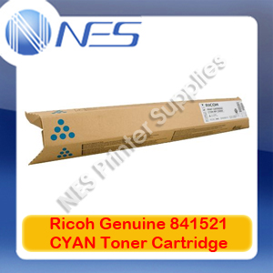 Ricoh Genuine 841521 CYAN Toner Cartridge for MP-C2030/MP-C2050/MP-C2051/MP-C2501/MP-C2530 (9.5K)